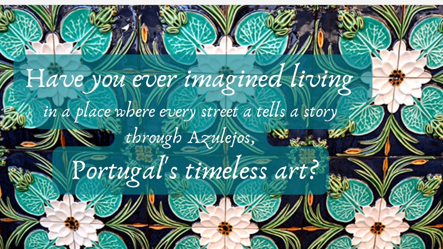 Intricate Azulejos tiles adorning a traditional Portuguese wall